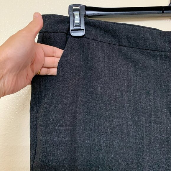 Amanda+Chelsea Womens Low Rise Plus Size Dress Pants Trousers Sz 18W in Charcoal - Picture 5 of 13